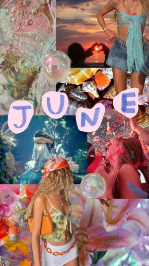 june themed collage