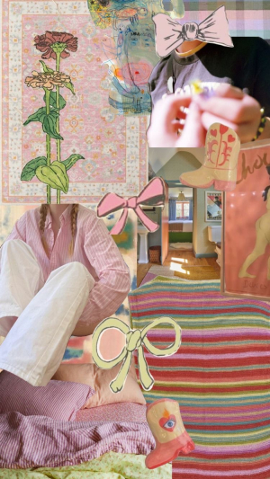 pastel colored collage