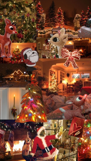 cozy warm christmas collage