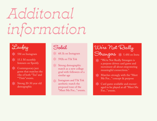 additional information